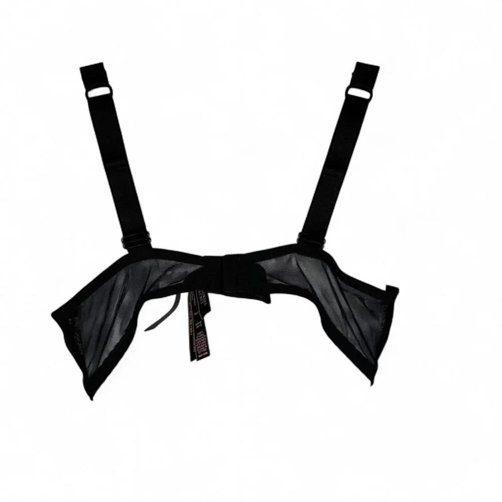 Victoria's Secret Black Push-up Shine Strap Lace Bra - Picture 3 of 6